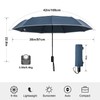 G4Free 42 Inch Windproof Folding Umbrella for Rain & Sun,