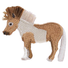 Hamanaka H459-156-7 Iron On Patch Bushy Patch Pony
