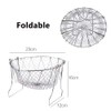 WAFJAMF 304 Stainless Steel Deep Fry Basket Foldable Chef Strainer