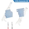 6-Pin Connector Kit for 14-20AWG 2.13 mm Accurate Diameter for