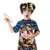 Xinstroe Kids Apron and Chef Hat Dinosaur Apron with Pocket