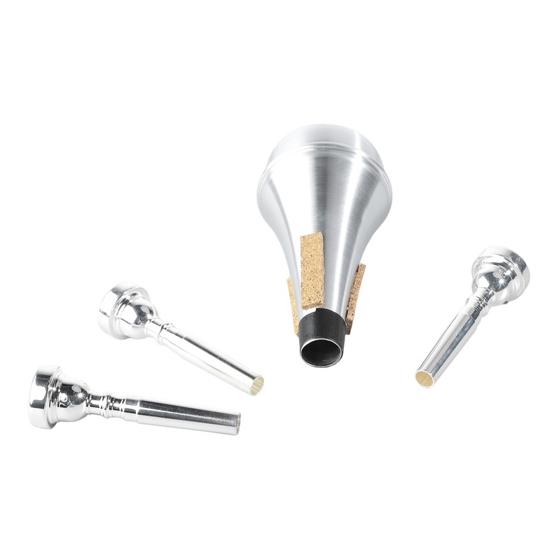 Trumpet Mouthpiece Mute Set 3C 5C 7C Practice Silencer Combination