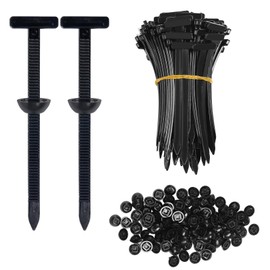 100Pcs Nylon Universal Cable Tie Buckle, Heavy Duty Self-Locking Zip Ties Holder, Multipurpose Plastic Cable Ties Tool for Car Daily Auto Fixing