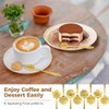 YOFAPA 40 PCS Flower Dessert Spoons, Stainless Steel Sugar Stirring