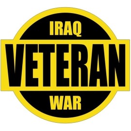 IRAQ WAR VETERAN HELMET STICKER TOOLBOX STICKER LUNCH BOX