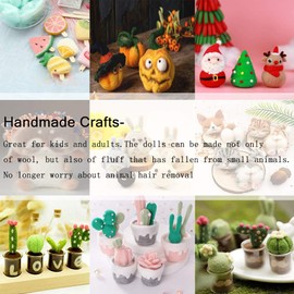 CHAWHO Needle Felting Set 40 Colours Felt Set for Beginners - Felt Wool Fairy Tale Wool Starter Kit, Felt Wool Craft with Tool Set for Wet Felting and Dry Felting DIY Crafts