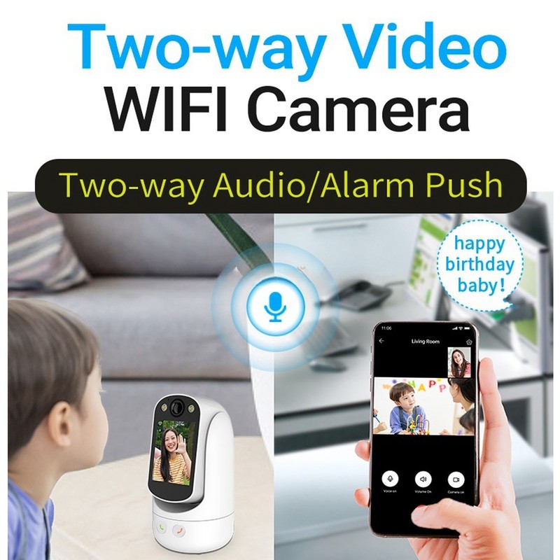 Two Way Video Camera Motion Tracking 2MP 1080P 120° Wide