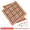 GOTHINK Wooden Sudoku Puzzle Set, Challenge Your Mind with 11.6