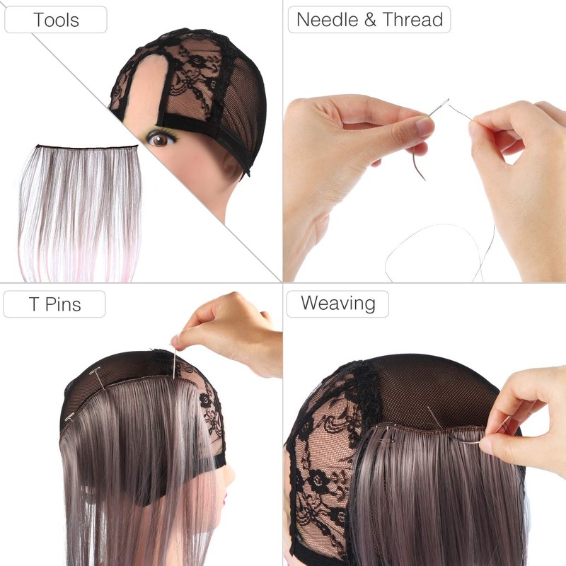 Boao 70 Pieces Wig Making Pins Needles Set, Wig T