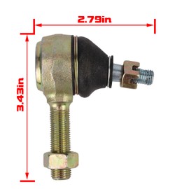 AUTOKAY 3 Set Tie Rod End Kit for Club Car DS Golf Cart Driver Passenger 7539 7540 1984-2008