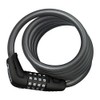ABUS 5 Series Combo Coil Cable Lock, Black, 185cm/10mm