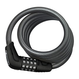 ABUS 5 Series Combo Coil Cable Lock, Black, 185cm/10mm