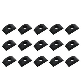 JCBIZ 15pcs M8 Half Moon Nuts Washer Black Plastic Spacer 32x16mm Furniture Hardware Accessories for Furniture Connect