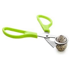 IBILI Quail Eggs Scissors, Stainless Steel, Green, 14 x 6 x 1 cm