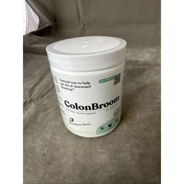 ColonBroom Fiber Supplement Strawberry 50 Servings - New! Colon Broom!