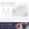 LOKUMI cu-45 Women's Earrings, Hypoallergenic, Drop Long, Bijou, Hook, Cubic