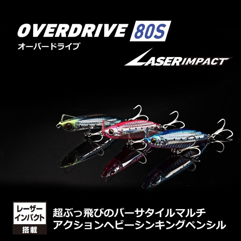 Daiwa Overdrive 80S-LI Blupin Sardine with Laser Impact