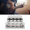 Electric Bass Bridge Replacement 4 Strings Height Adjustable Zinc Alloy