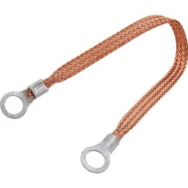 Allstar Performance ALL76330-9 9 x 0.375 in. Copper Ground Strap Ring Terminals