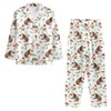 Bloomprint Hedgehog Mushroom Cute Animal Print Pajama Sets For Women