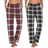 Ekouaer Womens 2 Pack Lounge Pants Comfy Pajama Pants Plaid