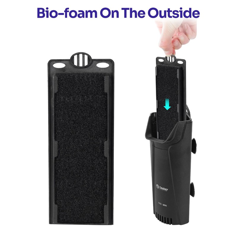 Yaubay 3PCS Aquarium Internal Filter Replacement Cartridge for IF01-B20, Fish