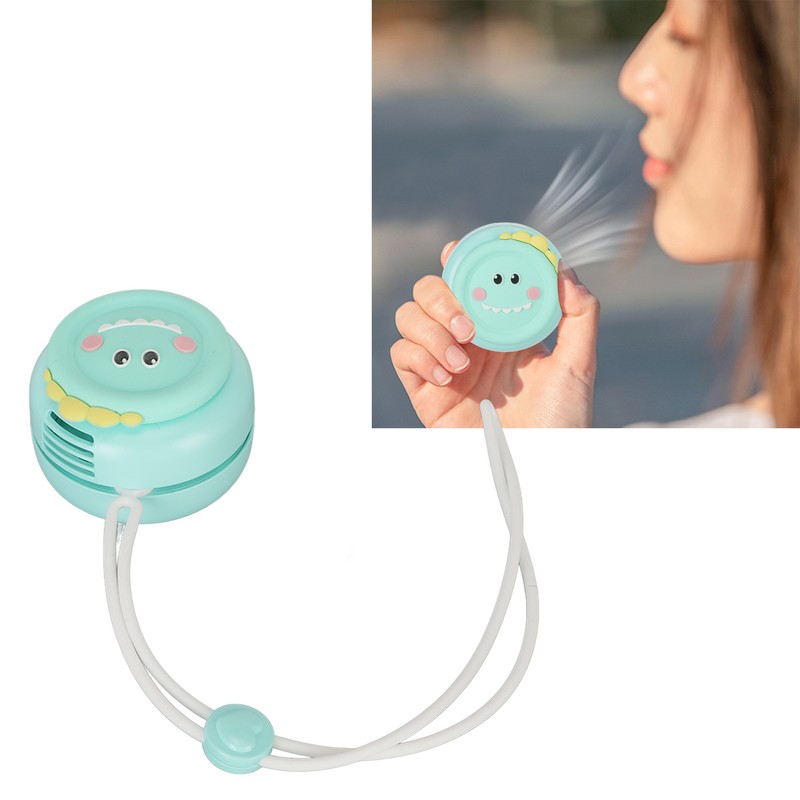 Necklace Fan Cartoon Silicone 3 Speed Mode USB Charge 800mAh