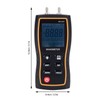 Digital Differential Manometer Hand Air Gas Pressure Gauge, Measuring Range