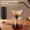 Portable Electric Burr Coffee Grinder Ceramic Blade Burr Grinder USB