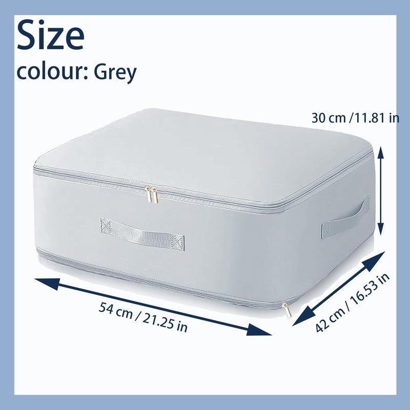 PACIOCEAN Duvet Storage Bag Organiser,Ultra Space Saving Self Compression Organizer,Clothes