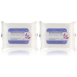Feminine Intimate Hygiene Soft & Gentle Soap Free Wipes Two Pack