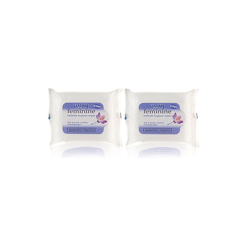 Feminine Intimate Hygiene Soft & Gentle Soap Free Wipes Two