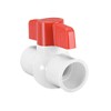 sourcing map 32mm PVC Ball Valve for Water Supply Pipe,