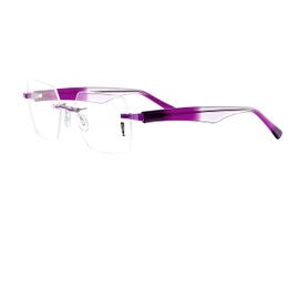 Switch it! Set of Interchangeable Brackets Acetate Transparent Transition with Wide Straps, Combi 2208 Purple/Lilac