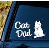 Cat Dad Decal Sticker for Car Window BG 652