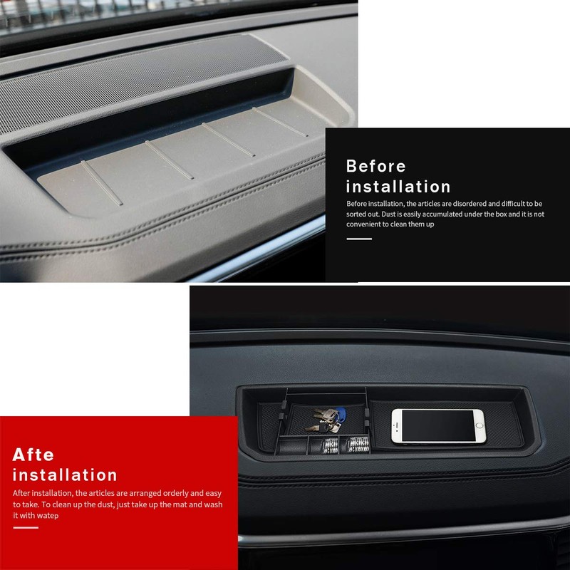 auovo Dashboard Storage for VW/Volkswagen Atlas Accessories 2018-2023 Car Center