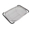 Over The Sink Colander Stainless Steel Telescopic Strainer Basket Rubber
