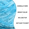 Fuzzy Chunky Chenille Yarn for Crocheting，Soft Plush Yarn for Hand