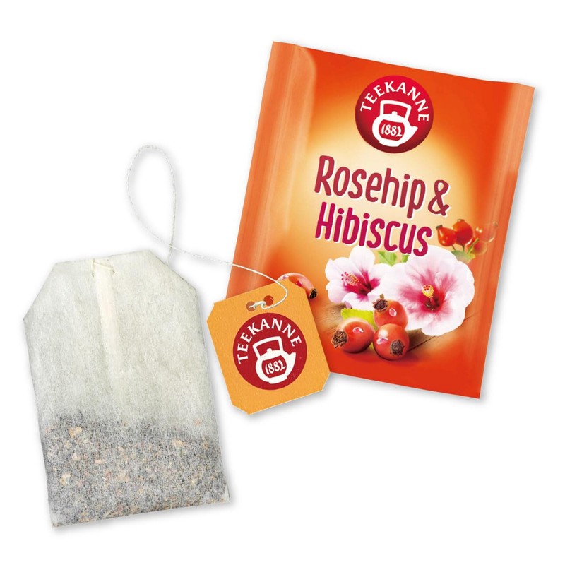 Pompador Rose Hip & Hibiscus 10 Tea Bags Set of