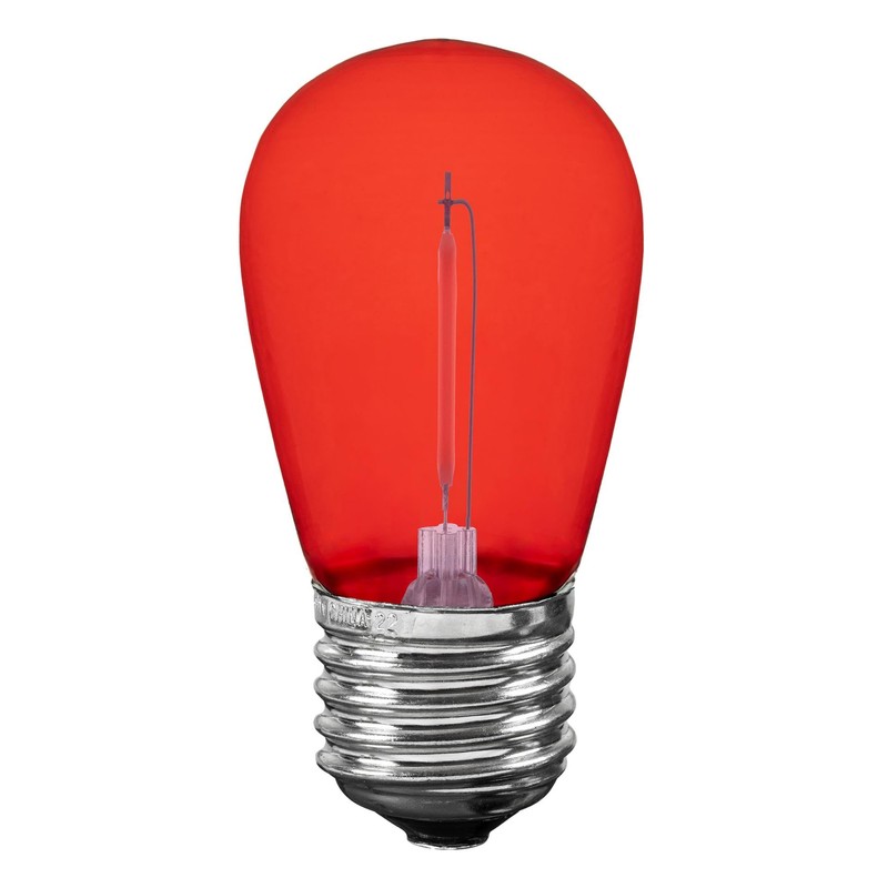 Novelty Lights Outdoor String Light Replacement Bulbs, 5 Pack S14