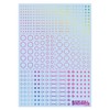 Haikyu Parts Accent Decal A Foil Holo Silver 1 Piece