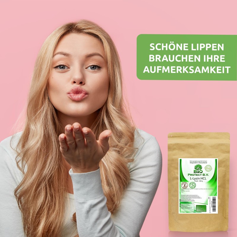 Bio Protect BV L-Lysine Powder 500 g without Additives 100%