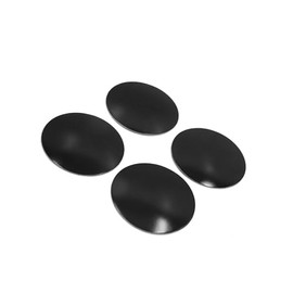 INFINAUTO 4Pcs 60mm Dia Black Car Wheel Sticker Hub Caps Centre Cover Decor Stylish Design