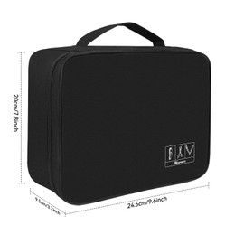 Barber Tools Bag Barber Case Hair Tools Travel Bag Clipper Guard Holder for Clippers and Supplies Hair Cutting Scissors Storage Bag Portable Clipper Storage Holder Organizer for Hair Cutting (Black)