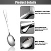 4 Packs Serving Spoons, 22cm Large Stainless Steel Serving Spoons