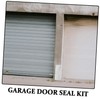 jojofuny 4pcs Aluminum Garage Door Seal Kit Insulation Seal Gasket
