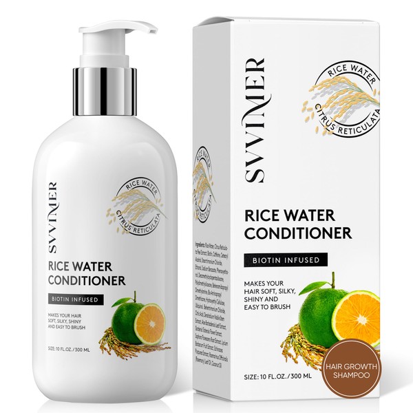 Svvimer Rice Water Hair Growth Conditioner - Thickening Conditioner with
