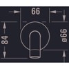 Duravit No.1 Bath Filler with Round Wall Cover, Bath Inlet,