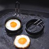 4 Pack Egg Rings for Frying Eggs, 3.5" Nonstick Egg