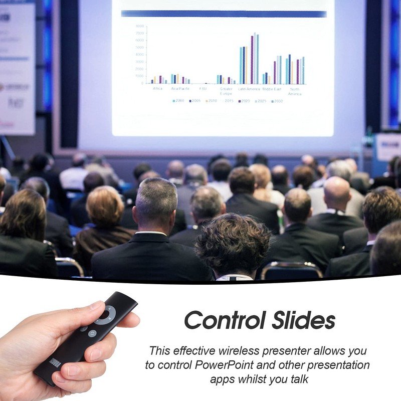 Wireless Clicker for PowerPoint - August LP200 - Laser Pointer